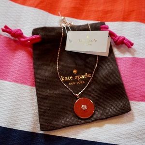 NWT Kate Spade Stop And Smell the Roses Necklace